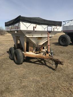 1991 Tyler 4 ton p.t. fertilizer spreader w/ good tarp, redone & rebuilt, new gear box 2 yrs. ago,