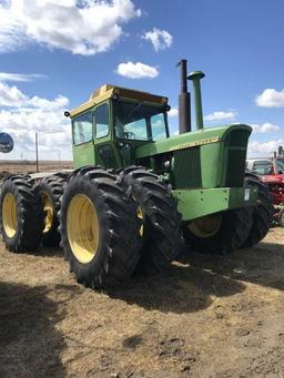 1972 7020 JD tractor, 18.4 34 duals, rebuilt injection pump w/ 0 hrs, PTO Seller: 104. Kerry Bauerle