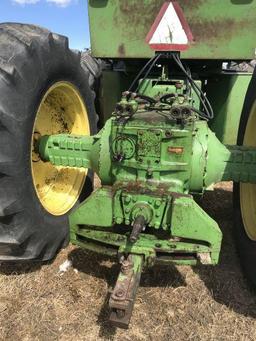 1972 7020 JD tractor, 18.4 34 duals, rebuilt injection pump w/ 0 hrs, PTO Seller: 104. Kerry Bauerle