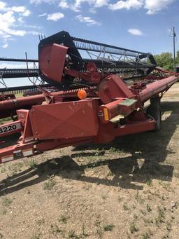 Case IH Model 8220 pull type swather w/ finger reel