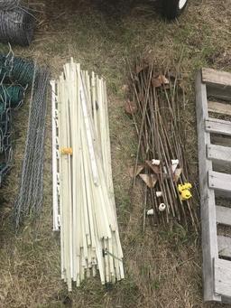 Electric fence posts - 2 piles