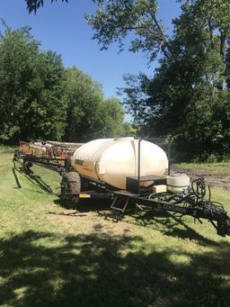 100’ Bourgault sprayer, wheel boom