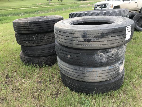 Asst. good used semi tires