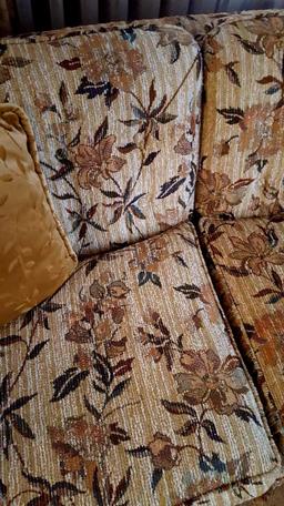 Flowered pattern sofa