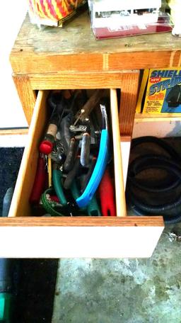 Contents of workbench and cabinets