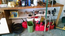 Contents of workbench and cabinets