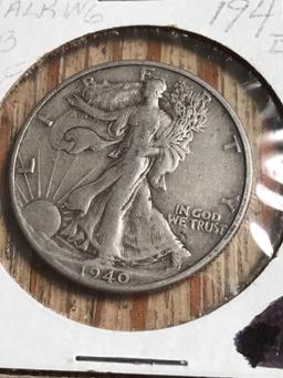 ThreeWalking liberty half dollars