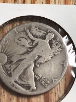 ThreeWalking liberty half dollars