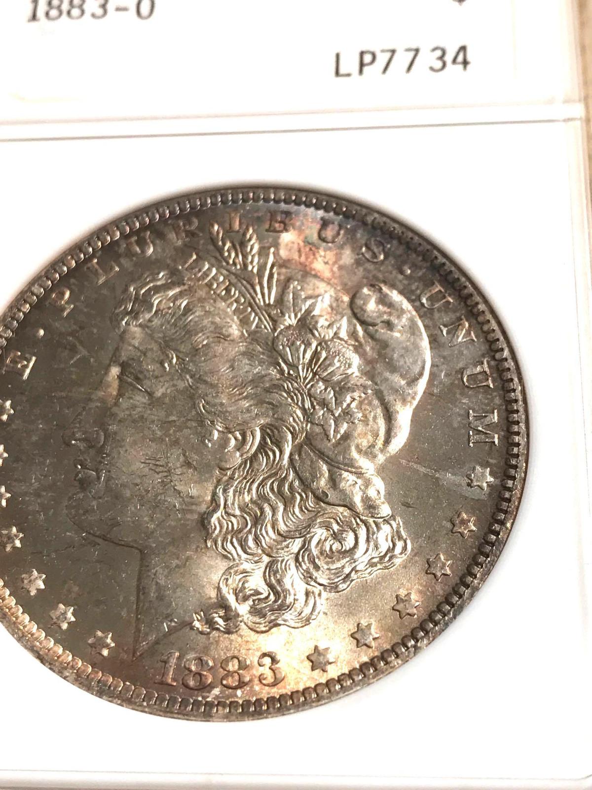 1880 -0 Morgan silver dollar