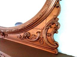 45 in by 55 in ornate framed mirror