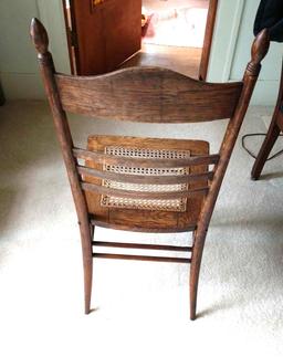 Vintage wicker bottom chair