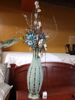 25 in tall vase with lighted arrangement