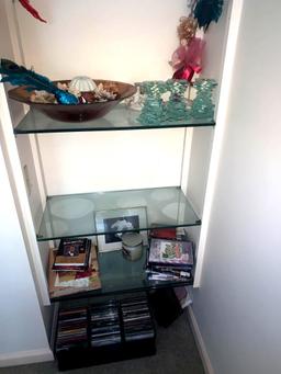 Contents of corner shelf