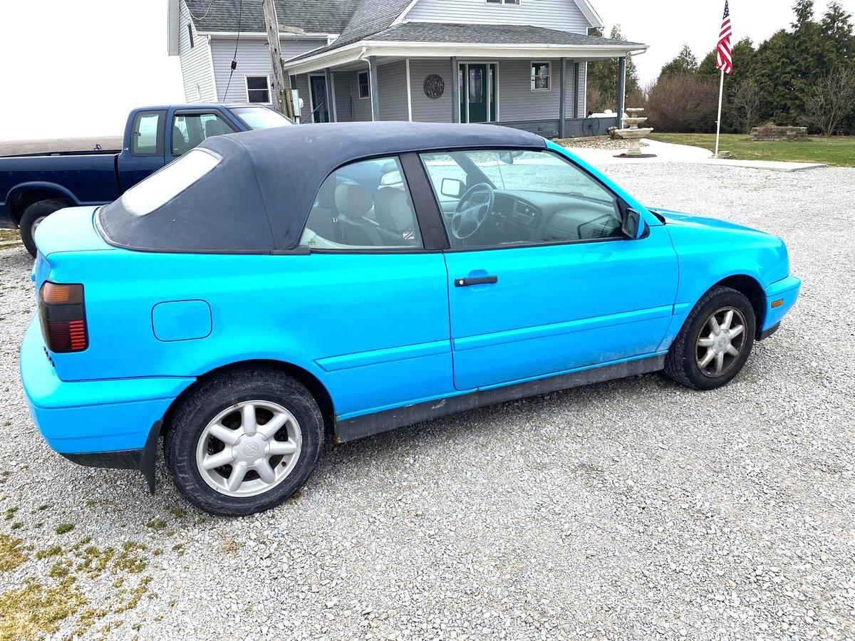 1997 Baby Blue Volkswagen Cabrio Convertible