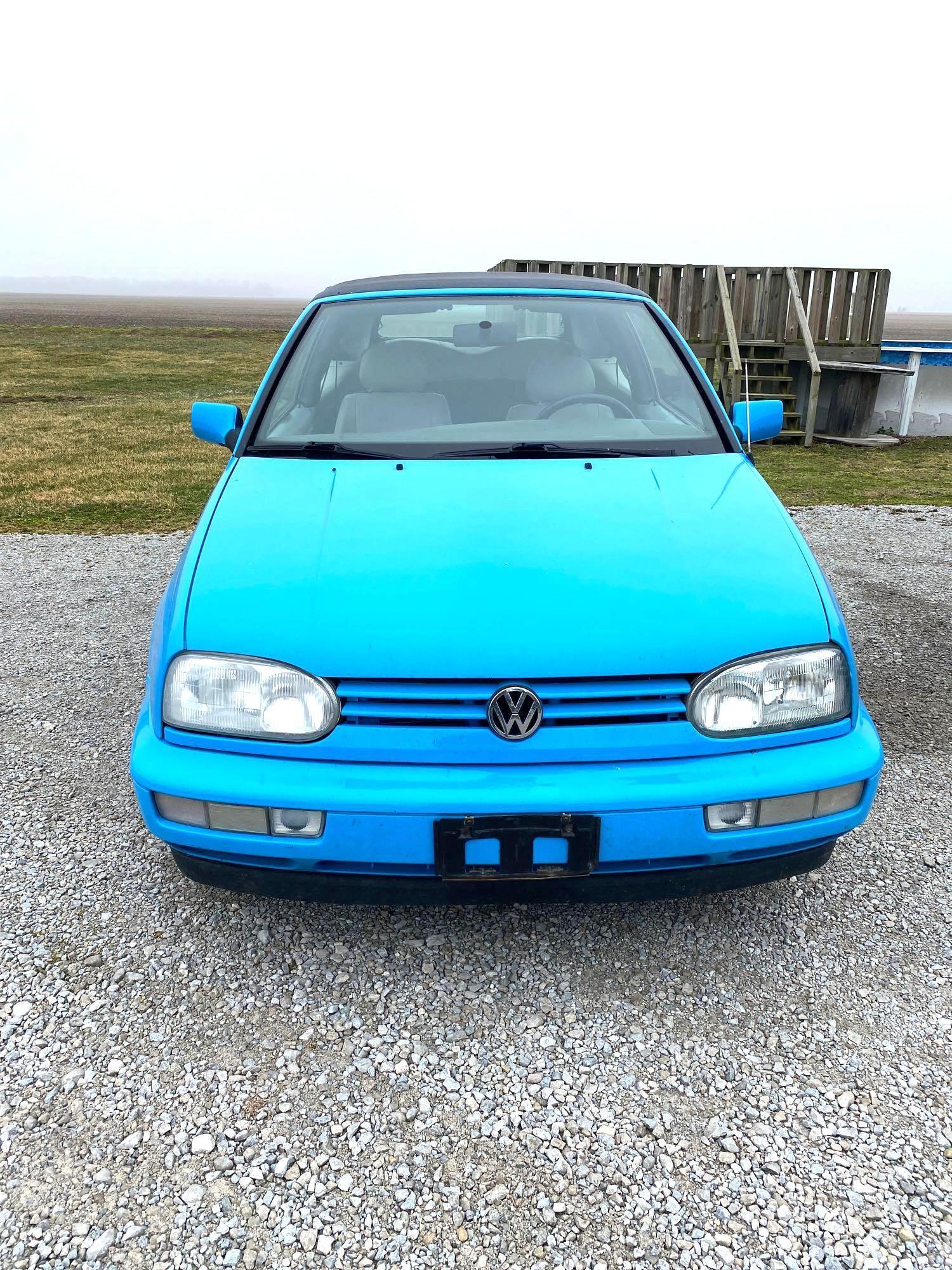 1997 Baby Blue Volkswagen Cabrio Convertible