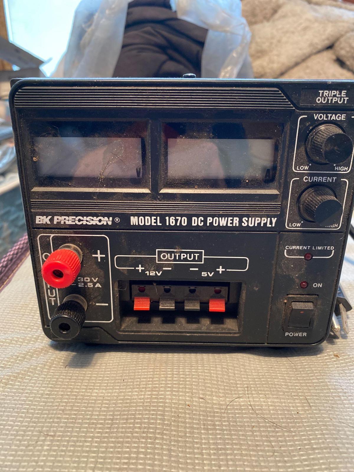 BK precision model 1670 DC power supply