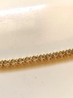 Tennis bracelet 14 K