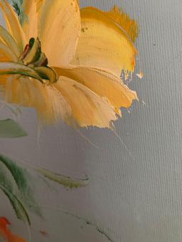 Large canvas flower picture