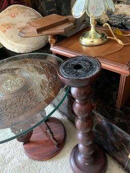 Small decorative wood stands