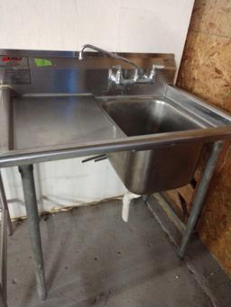 38.5 inch wide stainless steel sink