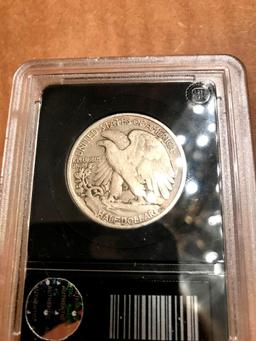 1934 Walking Liberty Silver Dollar authenticated very good