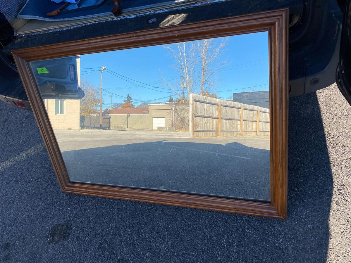 48? x 30? wood framed mirror