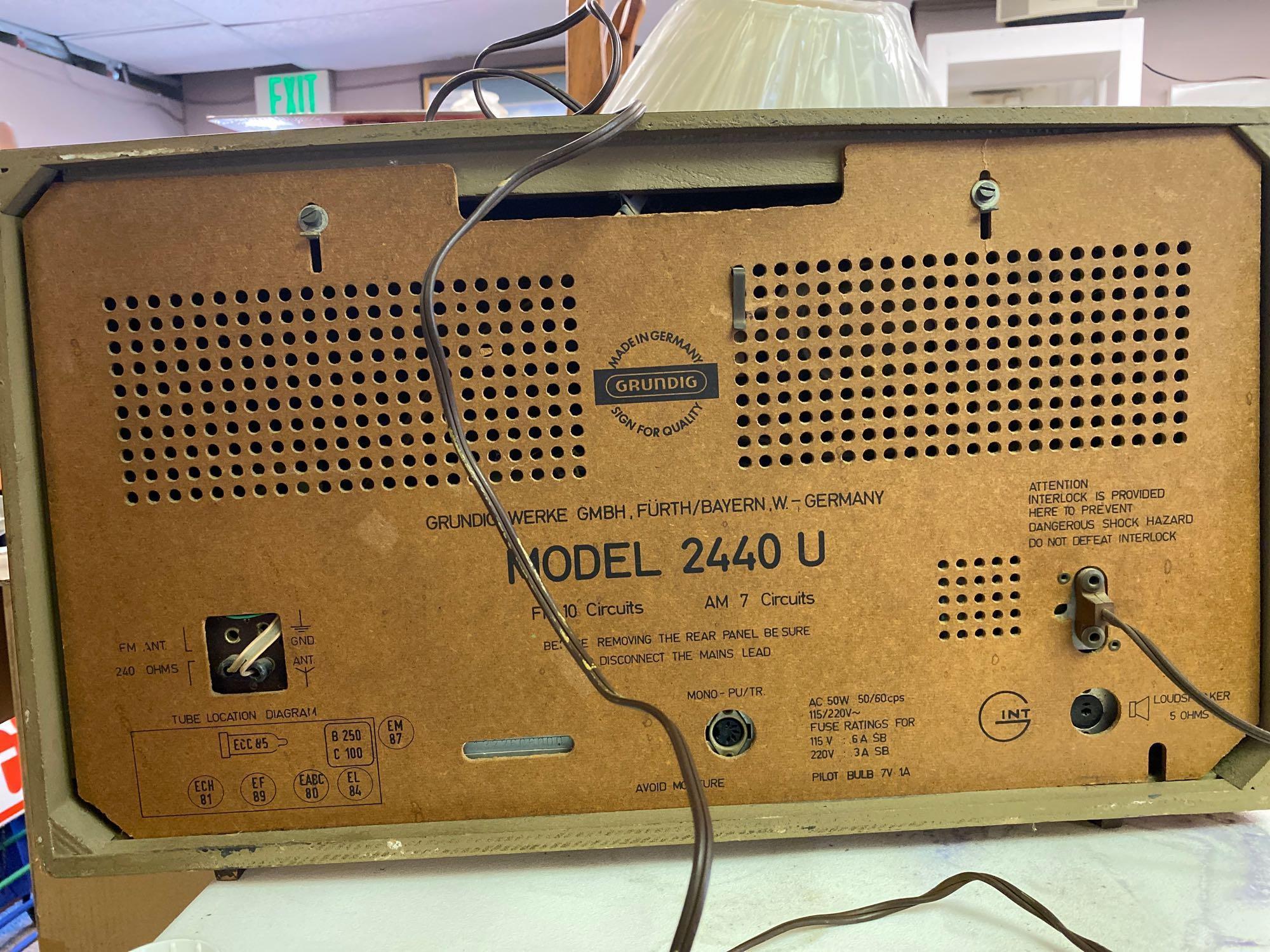 Vintage Grundig 2440 radio made in Germany