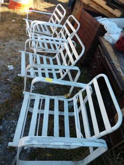 Four patio chairs