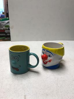 B-1----- 2- collectible character coffee cups