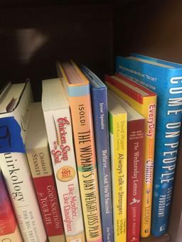 Lot of assorted novels and self help books