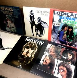 6- Vintage Albums Beatles- Tommy- Sonny & Cher -Bruce Springsteen