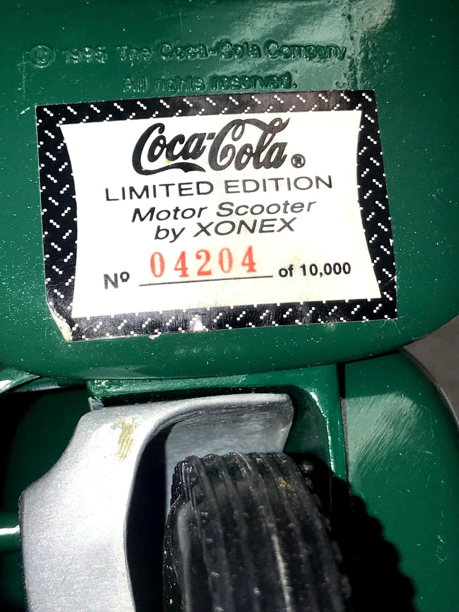 Coca-Cola Miniature Motor Scooter limited edition die cast 1:6 scale