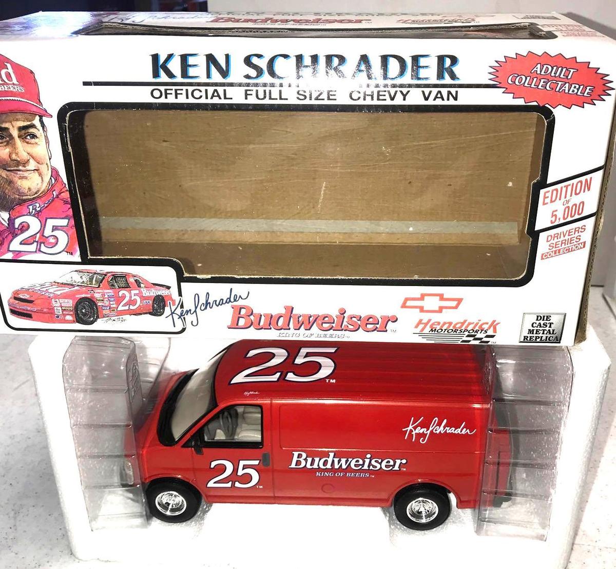 Hendrick Ken Schrader official size Chevy van 25 limited edition
