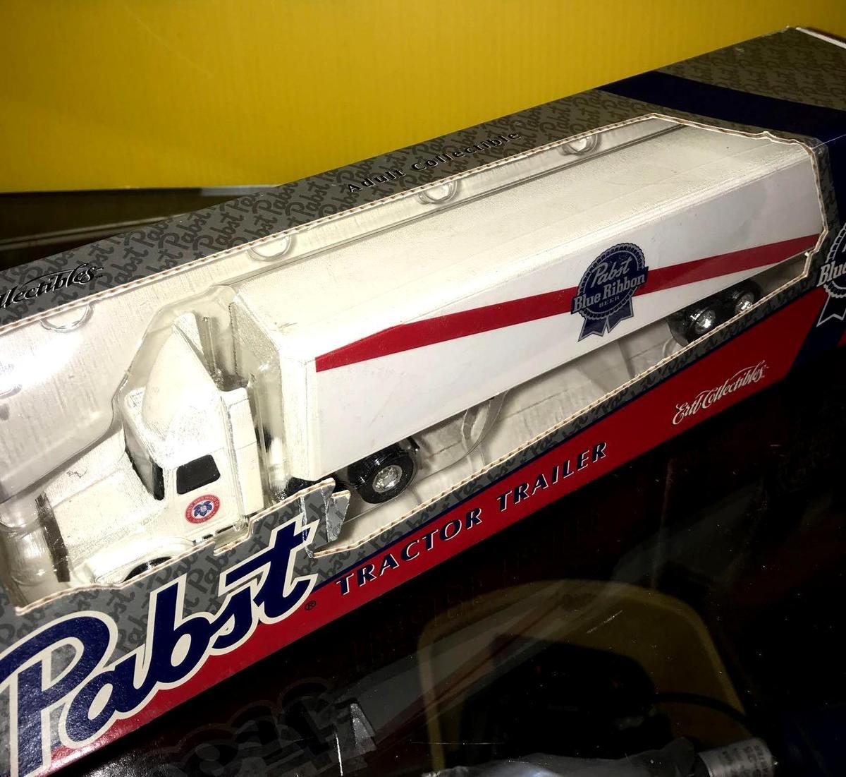 Ertl Past Blue Ribbon 1/64 scale die cast tractor Trailer