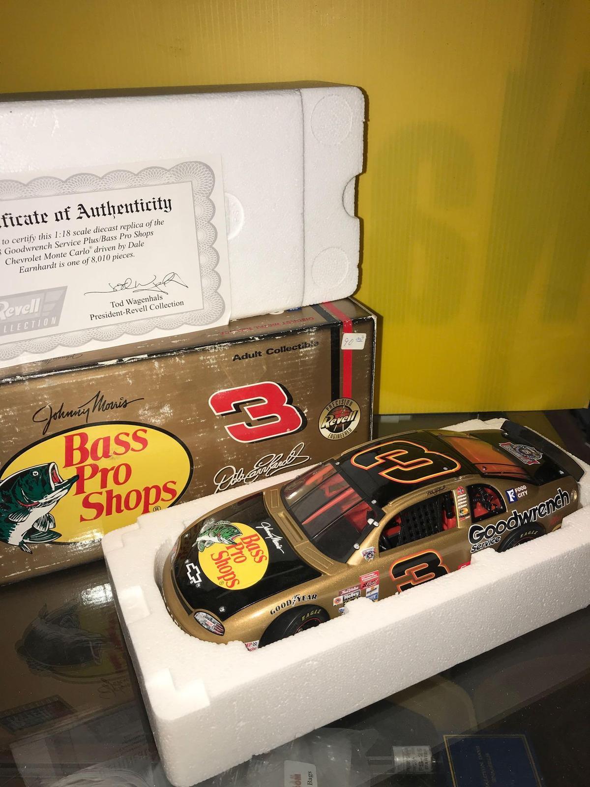 Revell 1:18 scale die cast bass pro shops Dale Earnhardt 3 Chevrolet Monte carlo