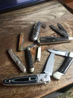 8- assorted Pocket knives