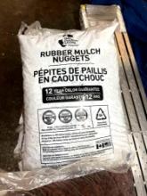 8 bags rubber mulch nuggets bring help to load