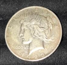 1923 peace Silver dollar