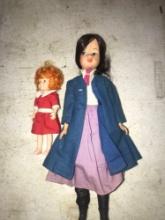 1960s Mary Poppins doll and 1980s Anne knickerbocker doll