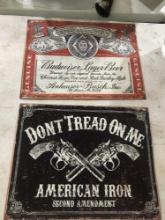 Budweiser tin sign / American iron tin sign