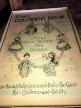 Vintage Kims coloring book dolls from around the world