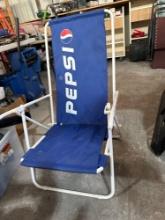pair of promotional Pepsi beach chairs