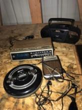 2- radios/CD player/ clock radio