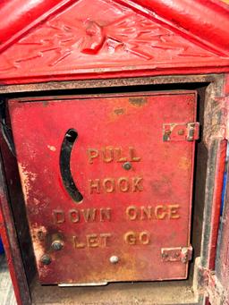 cast iron fire alarm switch marked Toledo