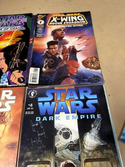 nine Star Wars comics.