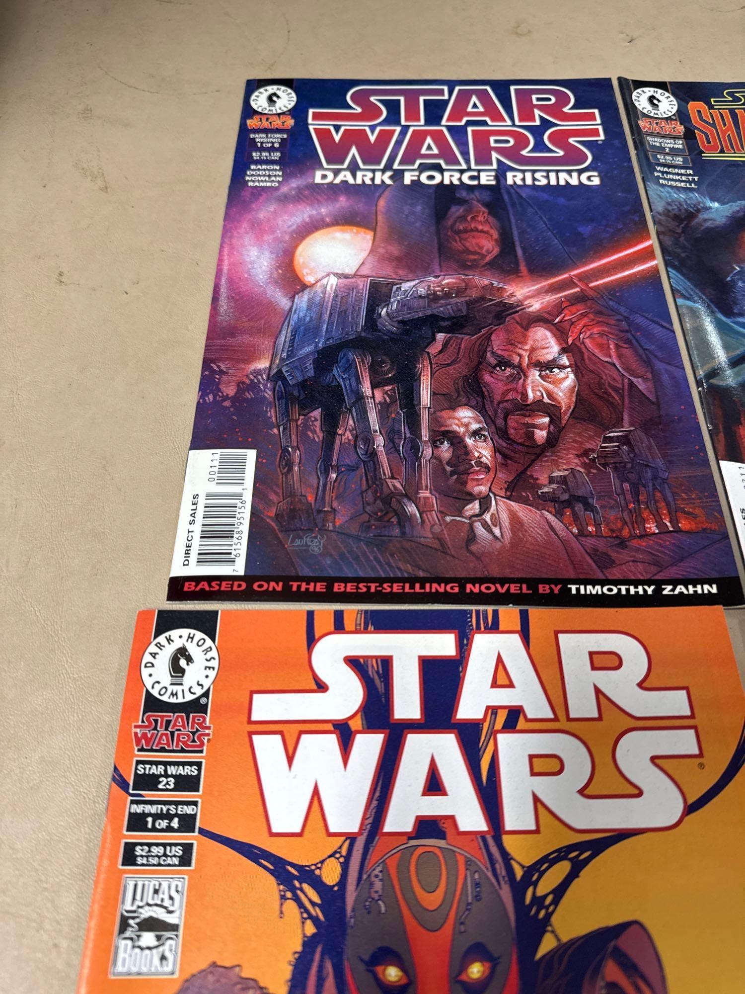 nine Star Wars comics.