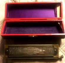 M.Hohner the super Harmonica chromatic with box