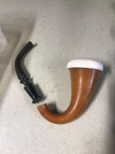 Vintage Calabash Gourd pipe/Meerschaum insert Sherlock Holmes needs repair