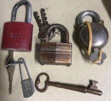 3- vintage locks