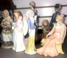 6- assorted figurines